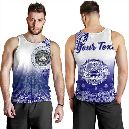 Samoa Tank Top Custom American Samoa Pattern With Paisley Style