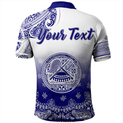 Samoa Polo Shirt Custom American Samoa Pattern With Paisley Style