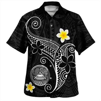American Samoa Hawaiian Shirt Polynesia Floral Tribal