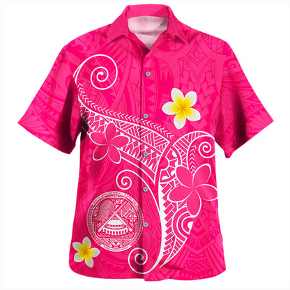 American Samoa Hawaiian Shirt Polynesia Floral Tribal Ver.1