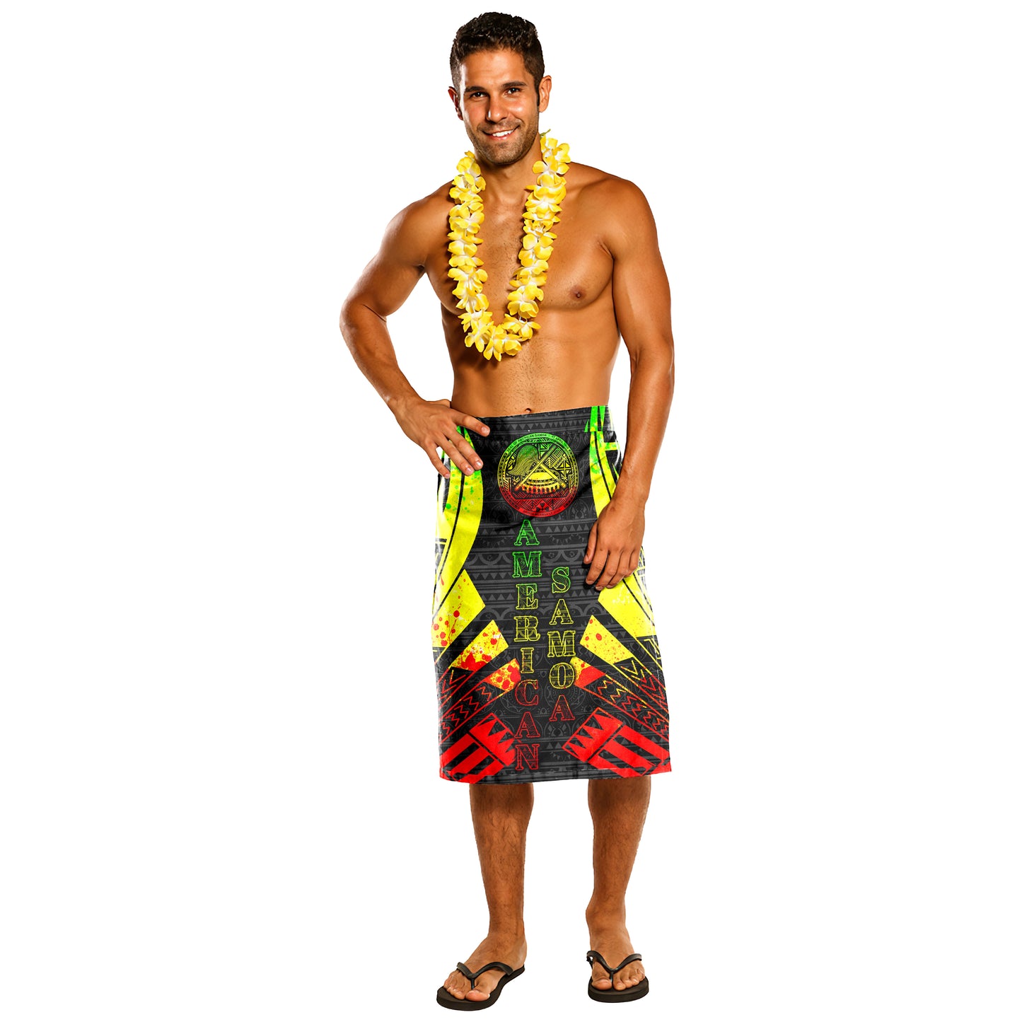 American Samoa Polynesian Tattoo Style Lavalava