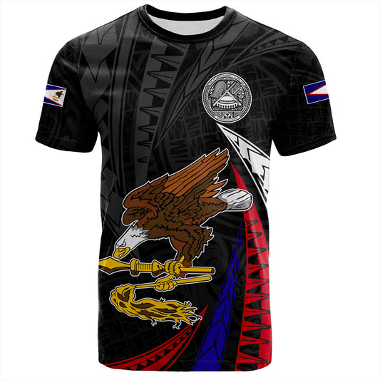 American Samoa T-Shirt Polynesia Tribal Wave