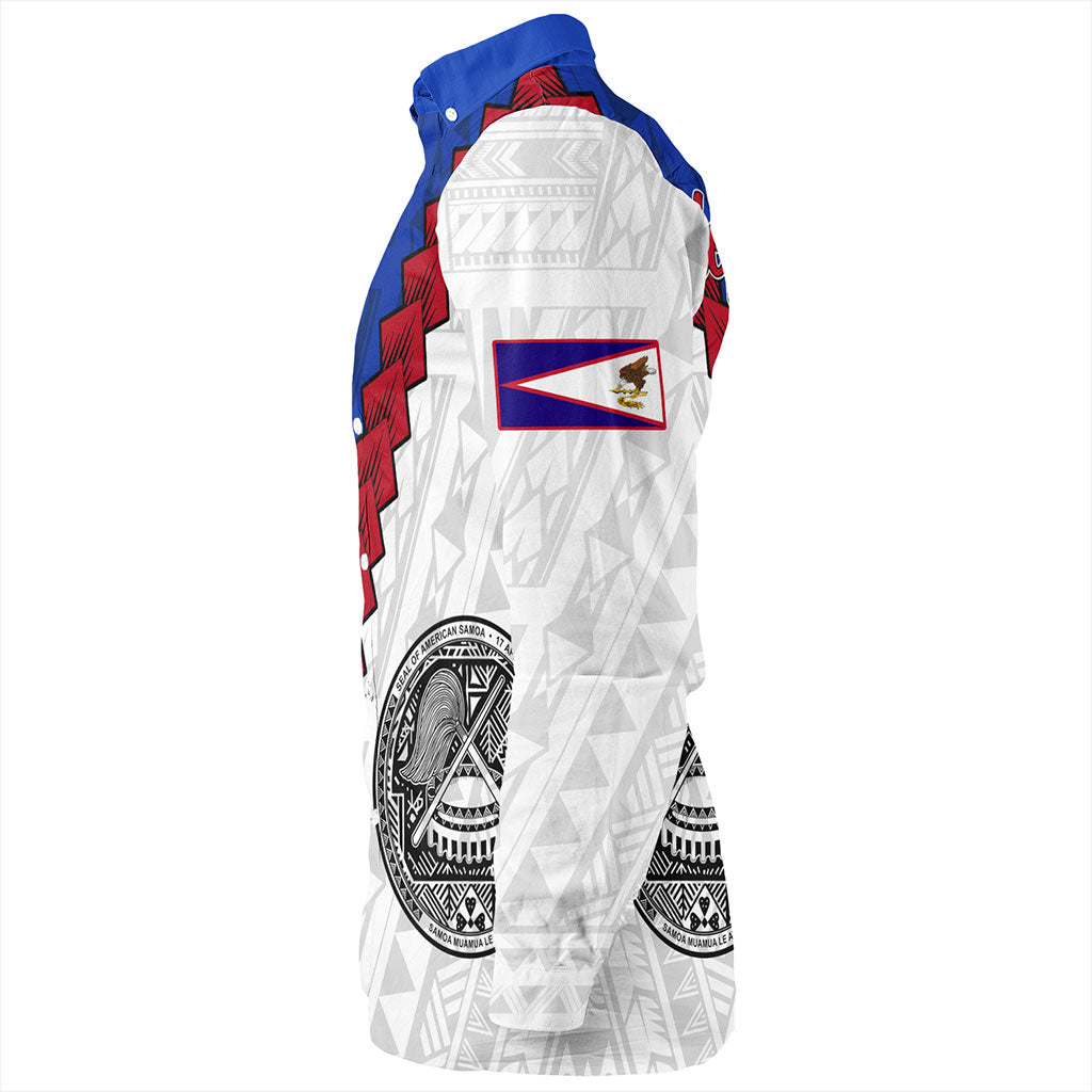 American Samoa Long Sleeve Shirt Polynesian With Flag Independence Day