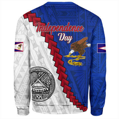 American Samoa Sweatshirt Polynesian With Flag Independence Day