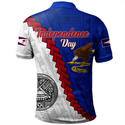 American Samoa Polo Shirt Polynesian With Flag Independence Day