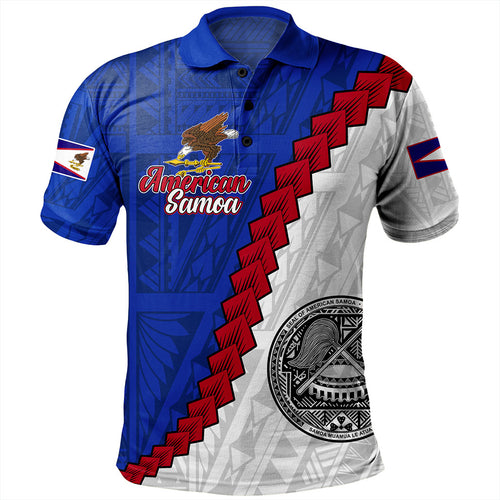 American Samoa Polo Shirt Polynesian With Flag Independence Day
