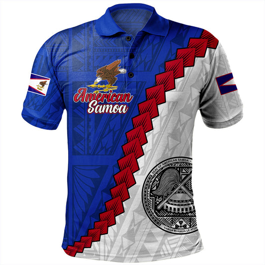 American Samoa Polo Shirt Polynesian With Flag Independence Day