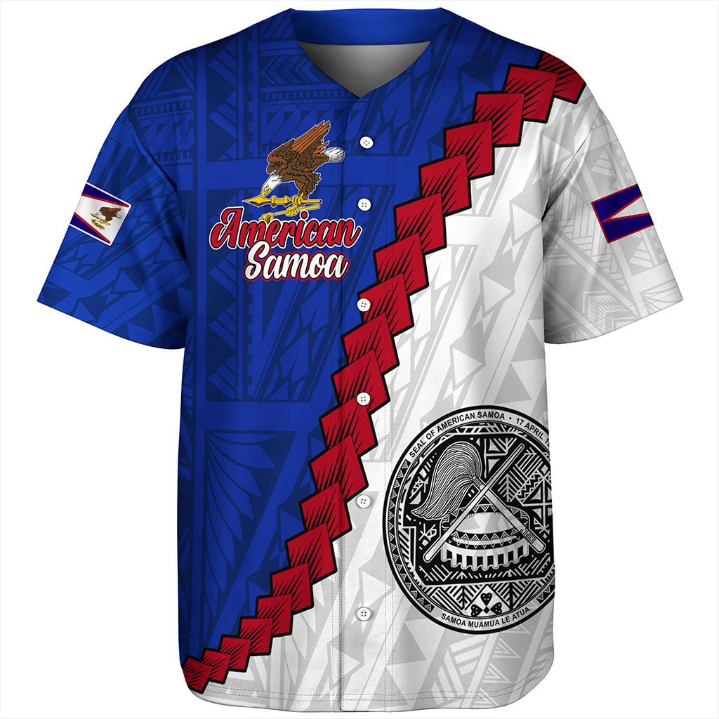 American Samoa Baseball Shirt Polynesian With Flag Independence Day