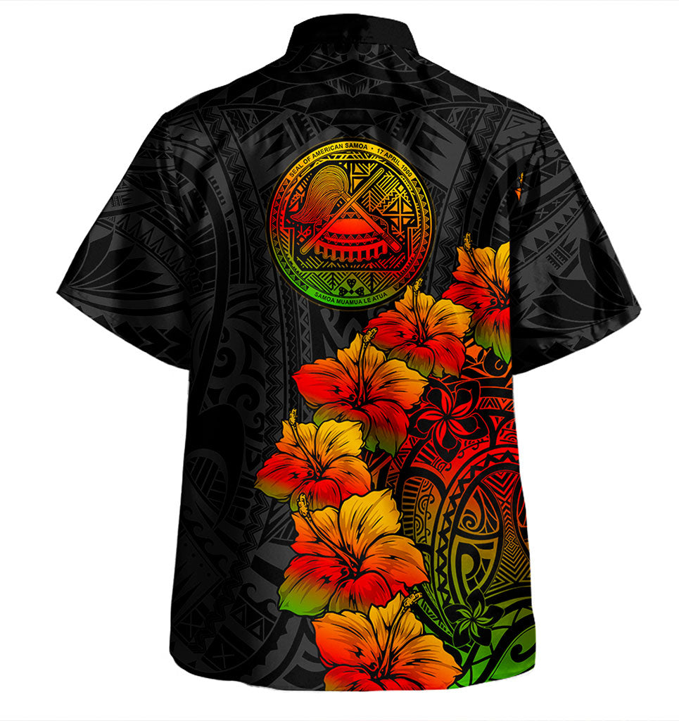American Samoa Hawaiian Shirt Style Tropical