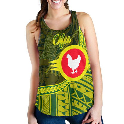 American Samoa Women Racerback Tank - Manu'a Ofu Polynesian Patterns
