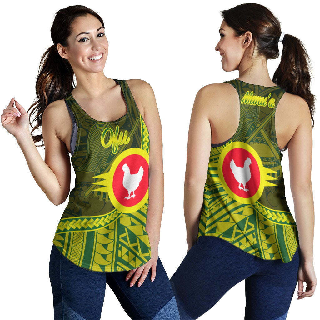 American Samoa Women Racerback Tank - Manu'a Ofu Polynesian Patterns