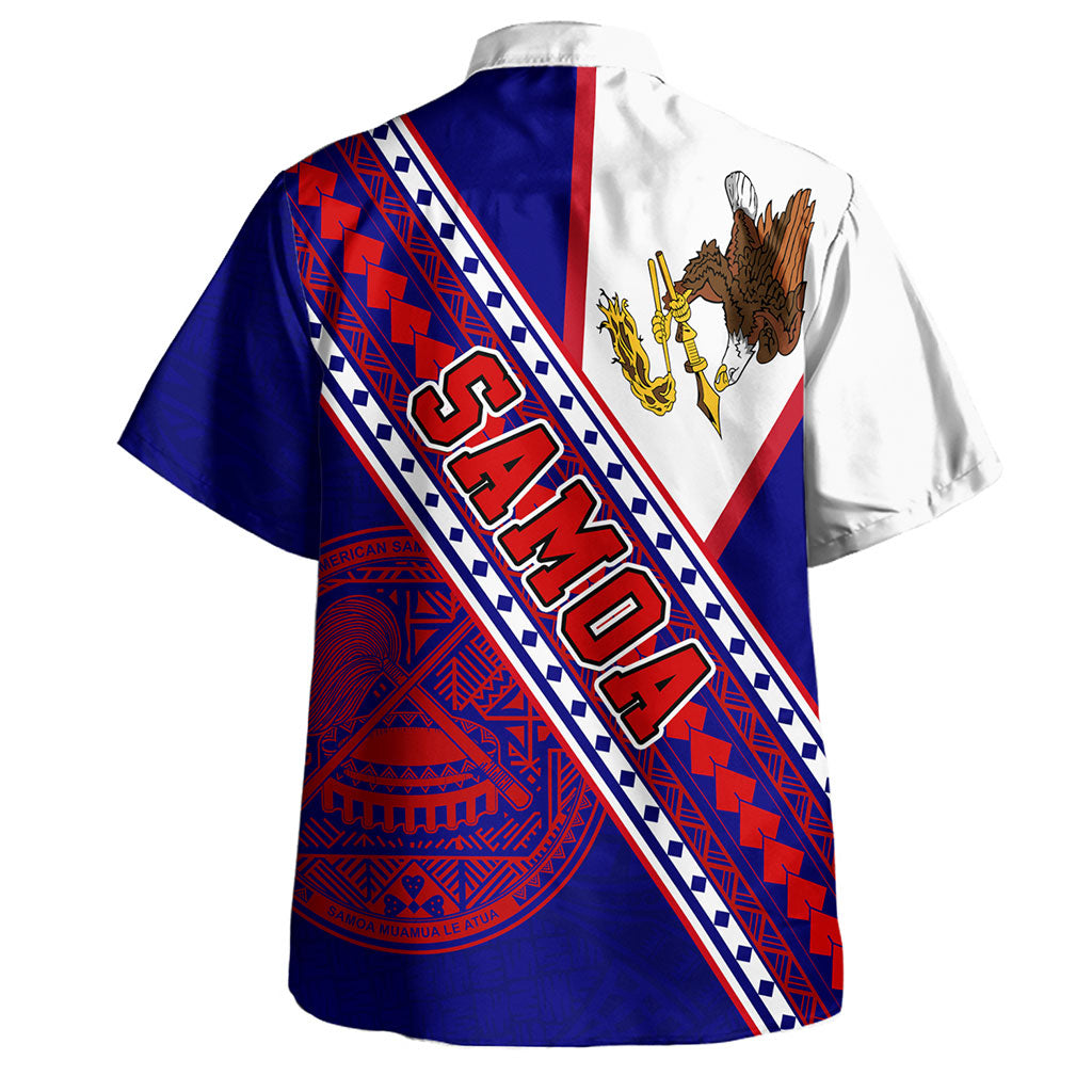 American Samoa Hawaiian Shirt Flag And Coat Of Arms