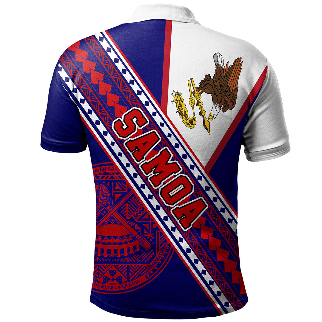 American Samoa Polo Shirt Flag And Coat Of Arms