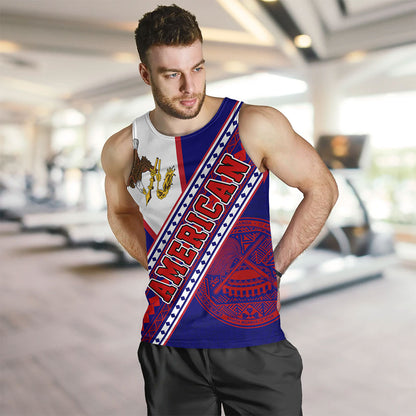 American Samoa Tank Top Flag And Coat Of Arms