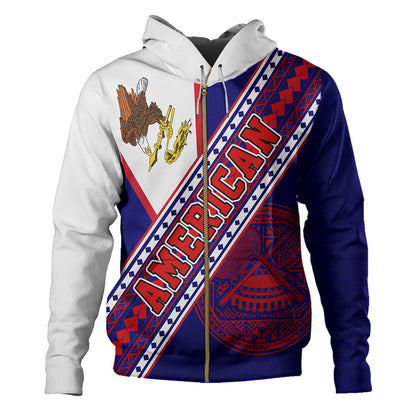 American Samoa Hoodie Flag And Coat Of Arms