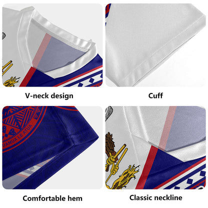 American Samoa Rugby Jersey Flag And Coat Of Arms