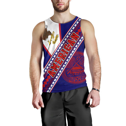 American Samoa Tank Top Flag And Coat Of Arms
