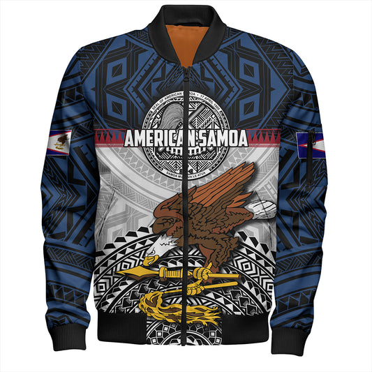 Samoa Bomber Jacket Seal Of American Samoa Polynesian
