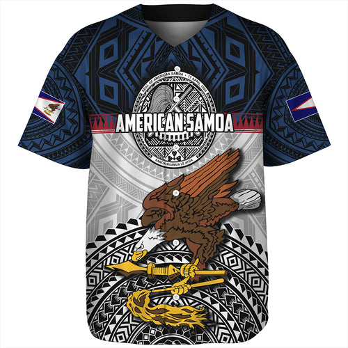 Samoa Baseball Shirt Seal Of American Samoa Polynesian