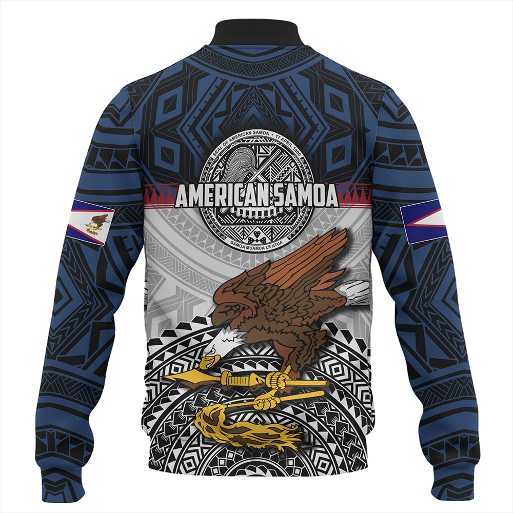 Samoa Baseball Jacket Seal Of American Samoa Polynesian