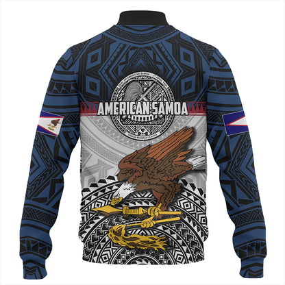 Samoa Baseball Jacket Seal Of American Samoa Polynesian