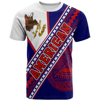 American Samoa T-Shirt Flag And Coat Of Arms