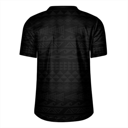 American Samoa Rugby Jersey Tribal Polynesia Flag Crack Style
