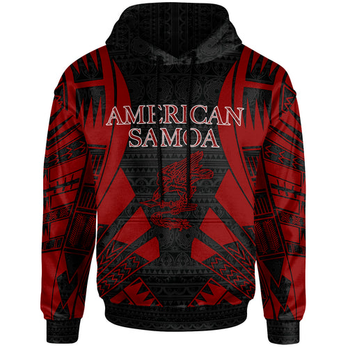 American Samoa All Over Hoodie - Tattoo Red Version