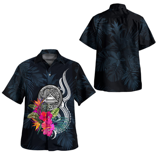 American Samoa Hawaiian Shirt Tropical Flower