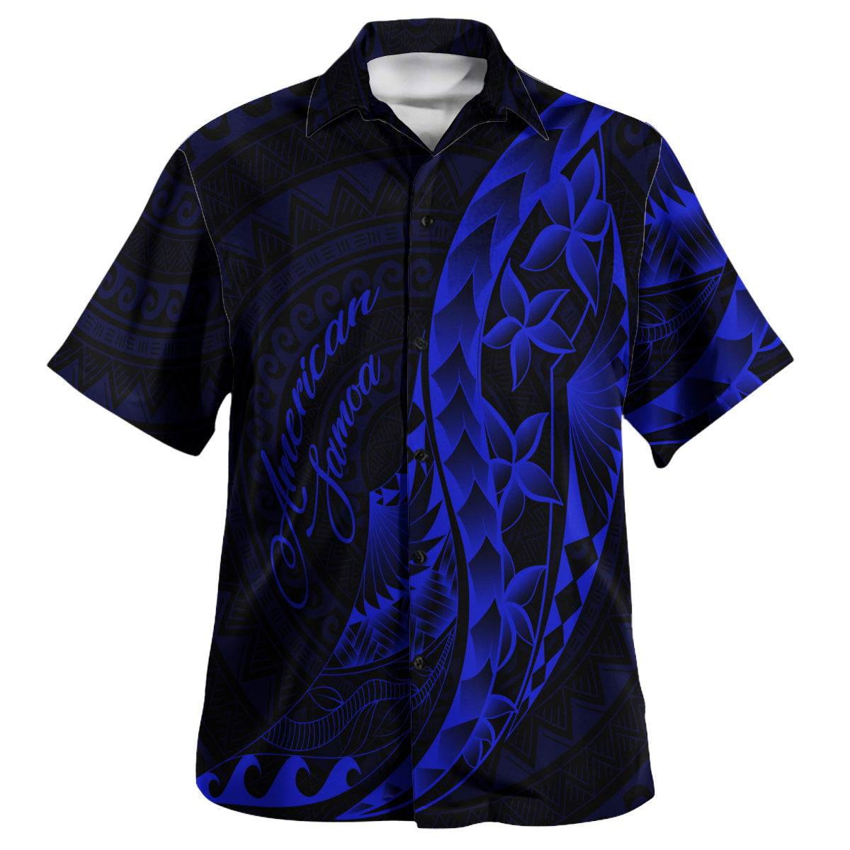 American Samoa Custom Personalised Hawaiian Shirt Polynesian Pattern Style