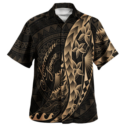 American Samoa Custom Personalised Hawaiian Shirt Polynesian Pattern Style
