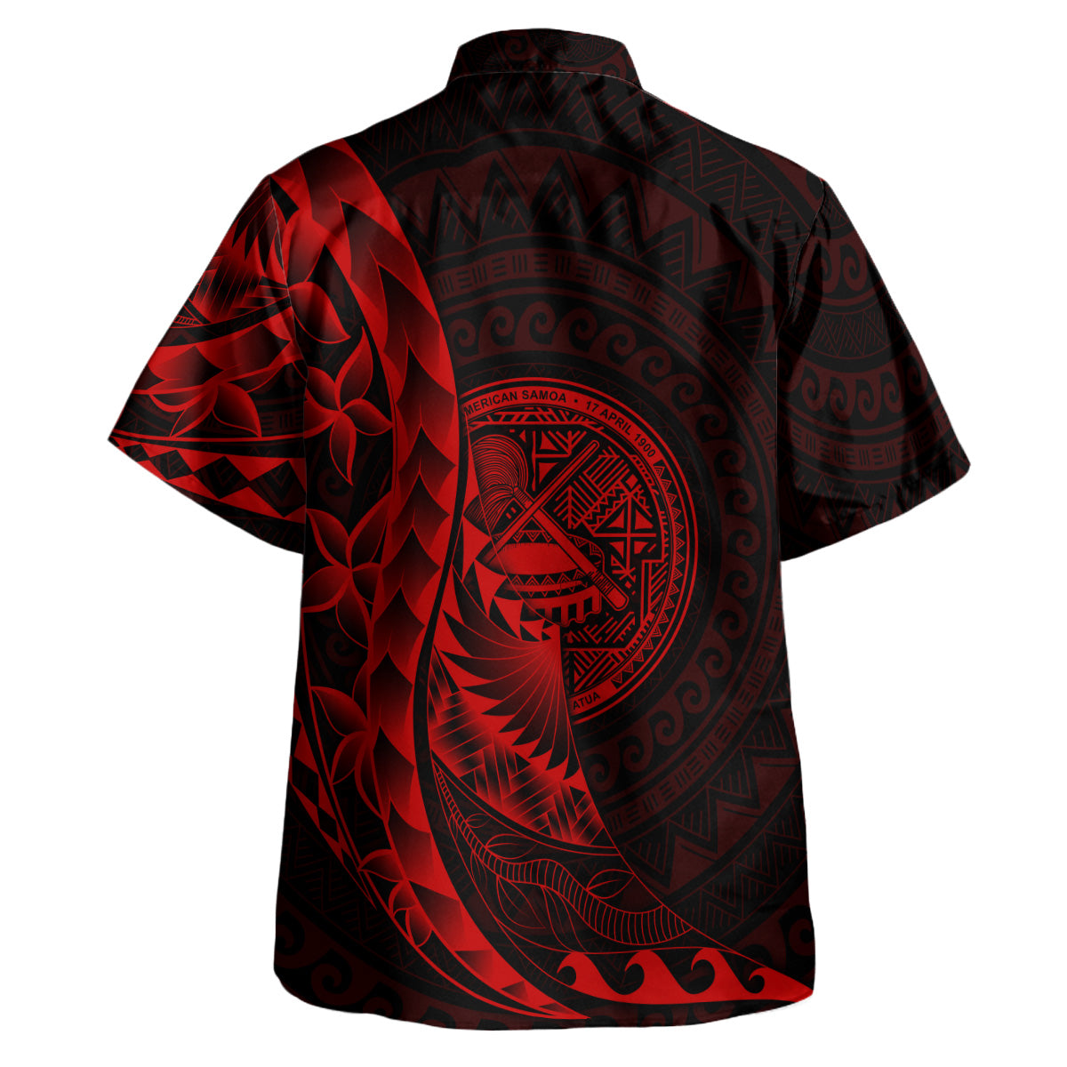 American Samoa Custom Personalised Hawaiian Shirt Polynesian Pattern Style