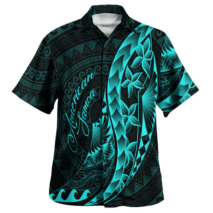 American Samoa Custom Personalised Hawaiian Shirt Polynesian Pattern Style