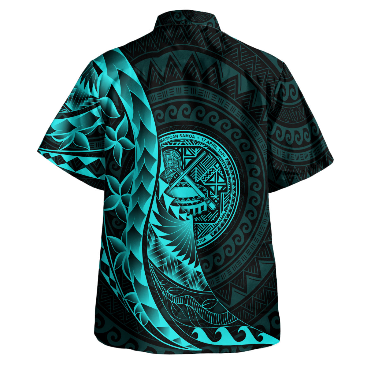 American Samoa Custom Personalised Hawaiian Shirt Polynesian Pattern Style