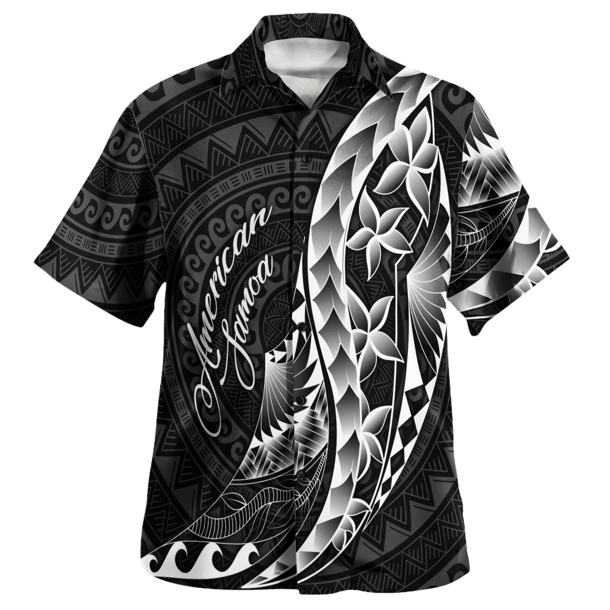 American Samoa Custom Personalised Hawaiian Shirt Polynesian Pattern Style