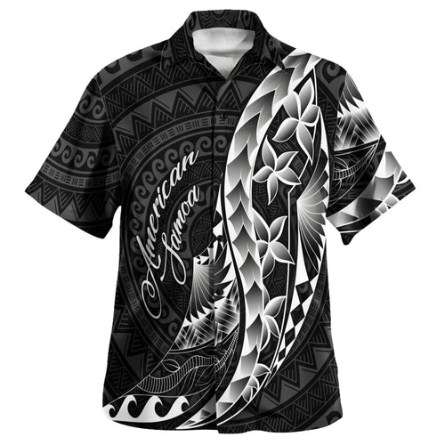 American Samoa Custom Personalised Hawaiian Shirt Polynesian Pattern Style