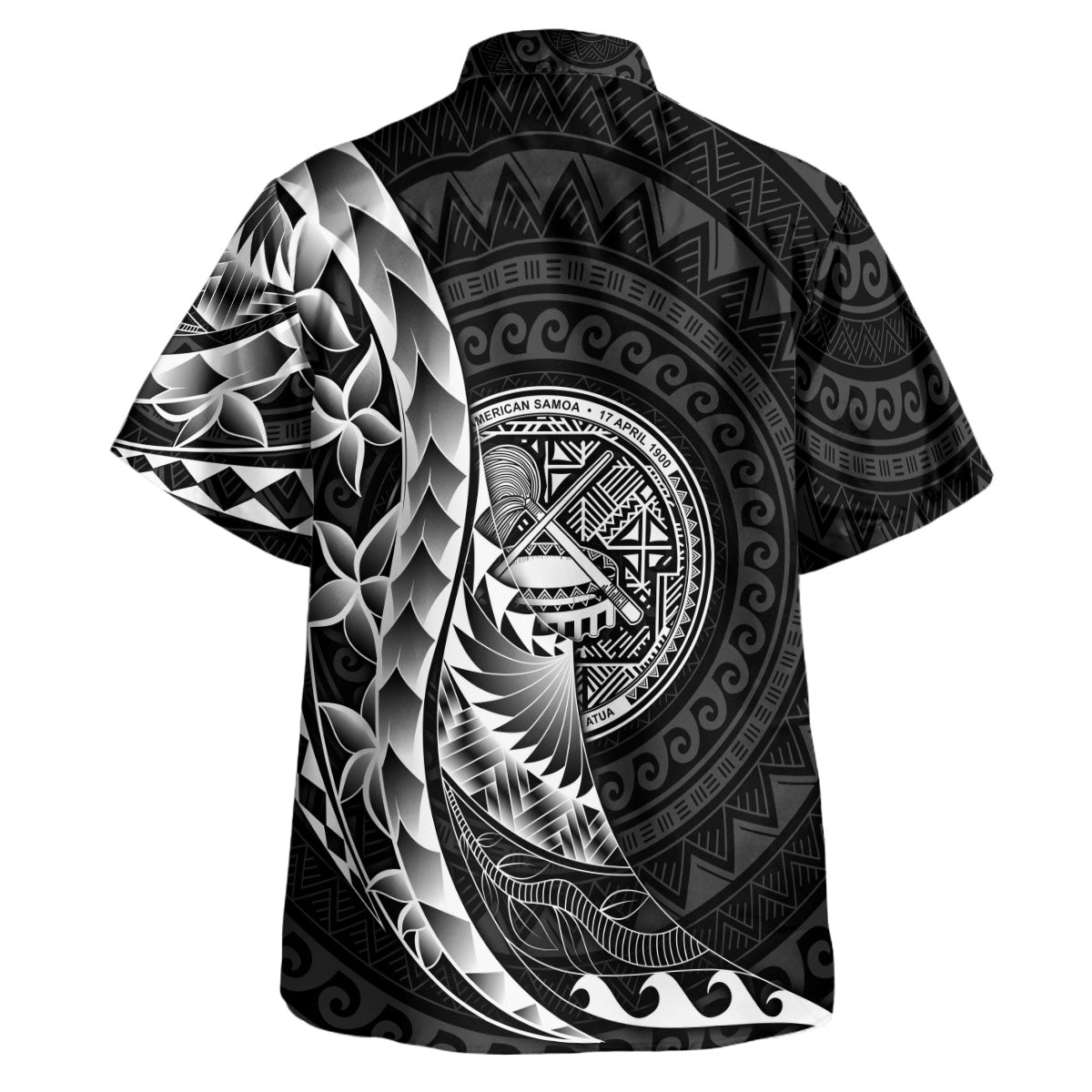 American Samoa Custom Personalised Hawaiian Shirt Polynesian Pattern Style