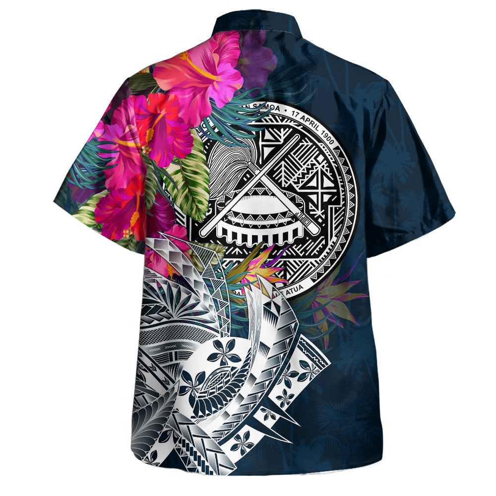 American Samoa Hawaiian Shirt Custom Personalised Polynesian Summer Vibes
