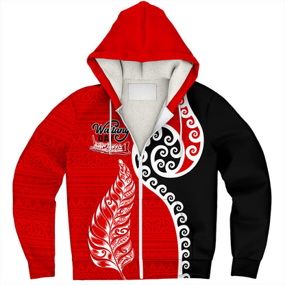 New Zealand Sherpa Hoodie Aotearoa Maori Waitangi Day