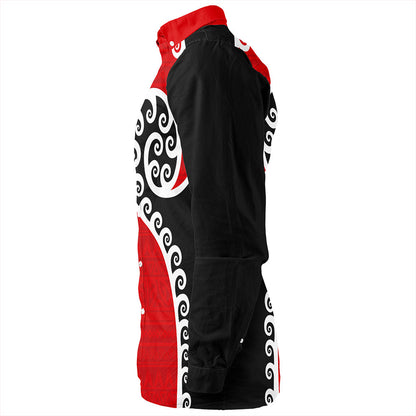 New Zealand Long Sleeve Shirt Aotearoa Maori Waitangi Day