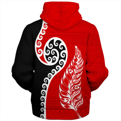 New Zealand Sherpa Hoodie Aotearoa Maori Waitangi Day