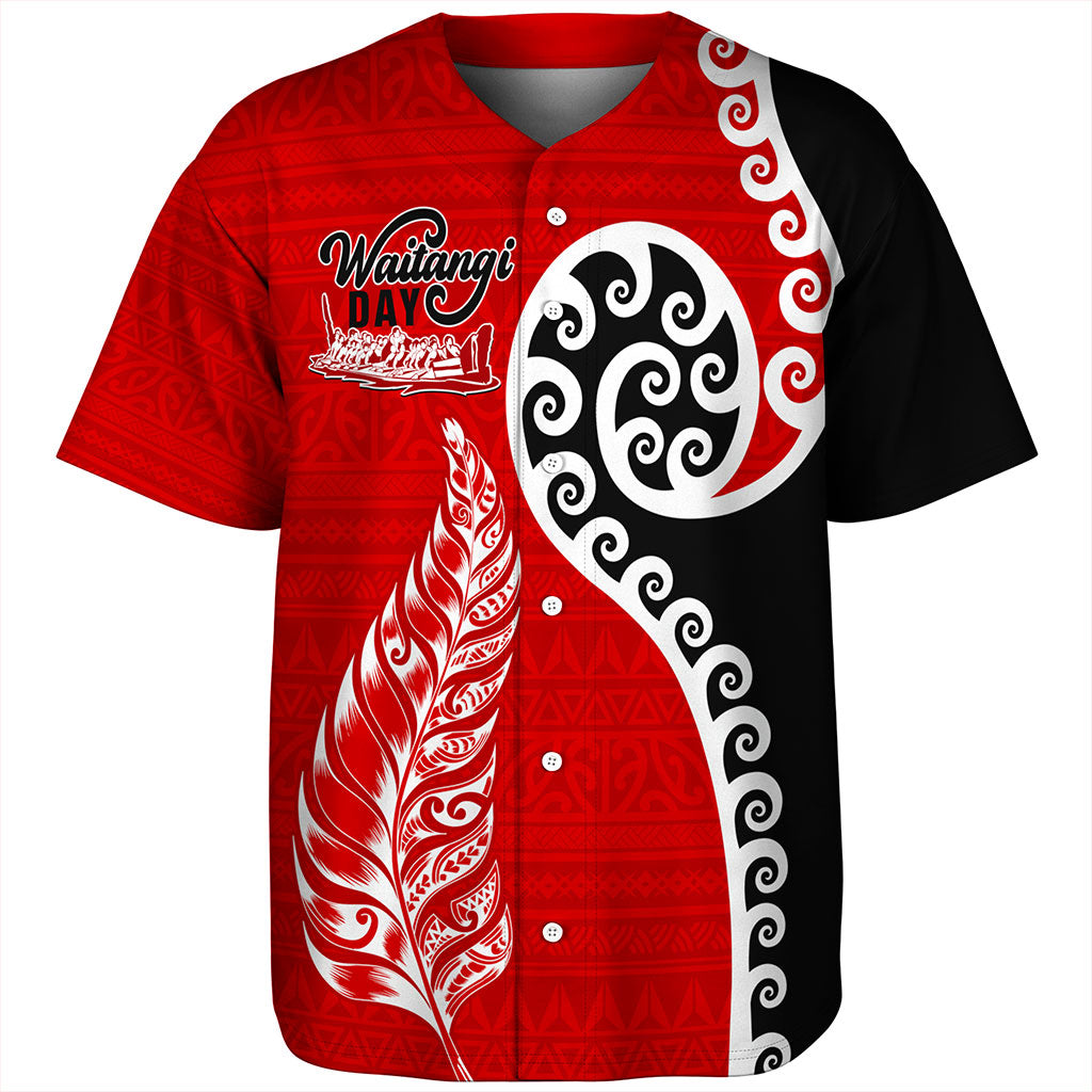 New Zealand Baseball Shirt Aotearoa Maori Waitangi Day