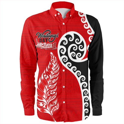 New Zealand Long Sleeve Shirt Aotearoa Maori Waitangi Day