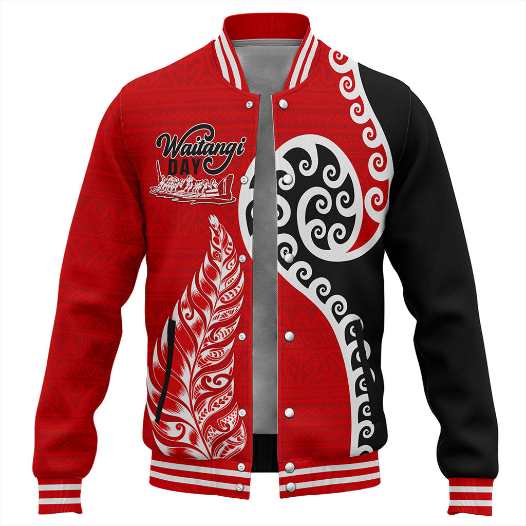 New Zealand Baseball Jacket Aotearoa Maori Waitangi Day