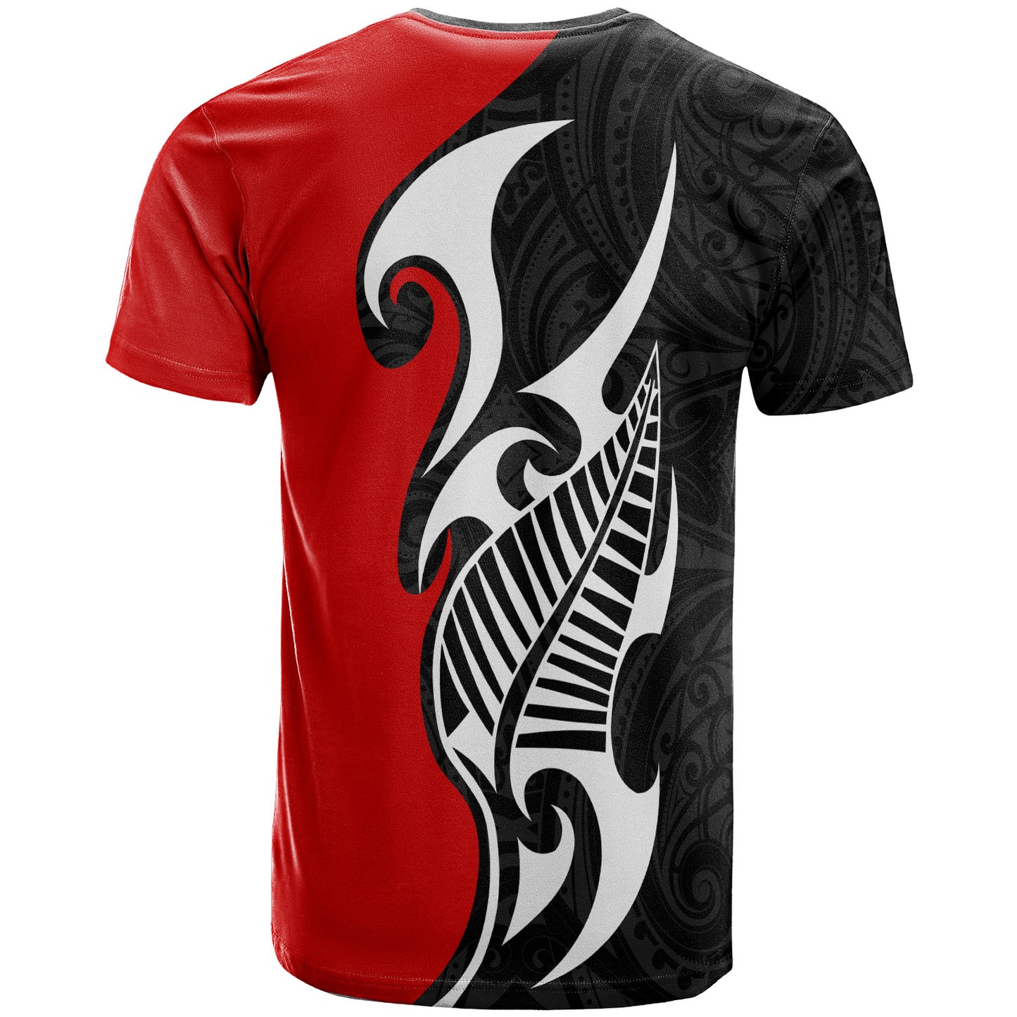New Zealand T-Shirt - Aotearoa Silver Fern Maori