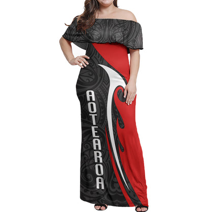 New Zealand Combo Dress And Shirt - Aotearoa Silver Fern Maori