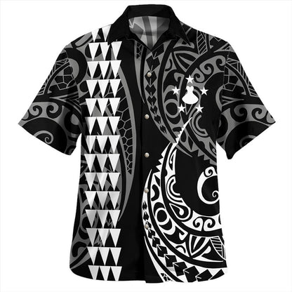 Austral Islands Combo Puletasi And Shirt Kakau Style White