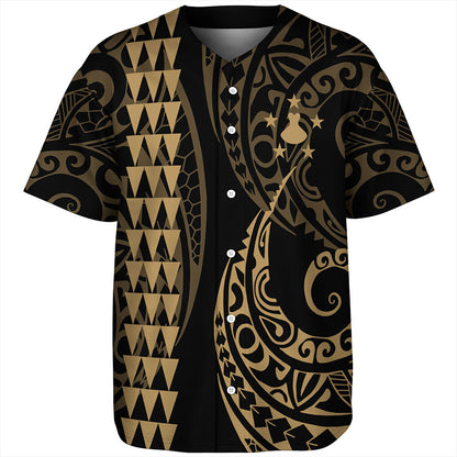 Austral Islands Baseball Shirt Kakau Style Ver.1