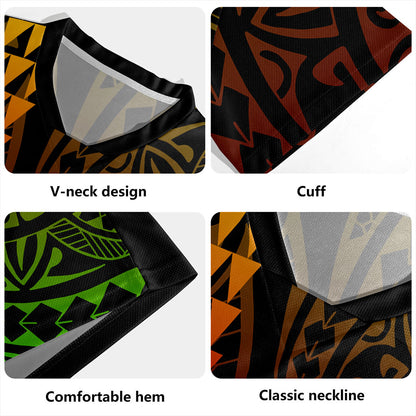 Austral Islands Rugby Jersey Kakau Style