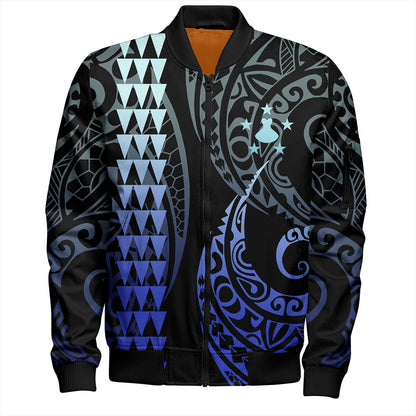 Austral Islands Bomber Jacket Kakau Style